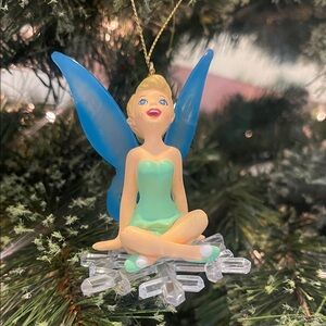 Vintage Disney Grolier Tinkerbell Christmas Collectible Ornament ~ Original Box